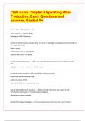CSW Exam Chapter 8 Sparkling Wine Production, Exam Questions and answers. Graded A+