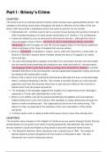 AQA ENGLISH LITERATURE B - CRIME WRITING ATONEMENT NOTES - Summary of Part I 