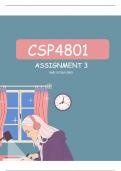 CSP4801 . ASSIGNMENT 3 . DUE :31 JULY 2023