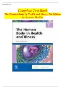 Complete Test Bank The Human Body in Health and Illness 7th Edition by Barbara Herlihy