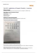 Essay Unit 14C: Applications of Organic Chemistry: isomerism