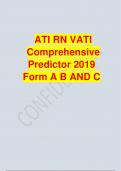 ATI RN VATI COMPREHENSIVE  PREDICTOR 2023 FORM A B & C/VATI RN COMPREHENSIVE  PREDICTOR 2023