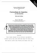 Master Your Classes in 2024 with [Corrections in America An Introduction,Allen,13e] Solutions Manual