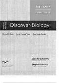 Get the Advantage with the Updated [Discover Biology,CORE, L. Cain,4e] 2023 Test Bank