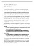 Summary Notes -  Constitution & Administrative Law (LA201)