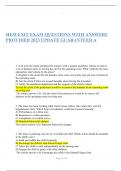 HESI EXIT EXAM QUESTIONS WITH ANSWERS PROVIDED 2023 UPDATE GUARANTEED A