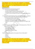 CHAMBERLAIN COLLEGE OF NURSING- NURSING PEDIATRIC FINAL EXAM QUESTIONS AND ANSWERS BEST GRADED A+ GUARANTEED SUCCESS NEW UPDATE 2023