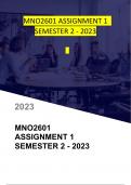 MNO2601 ASSIGNMENT 1 SEMESTER 2 2023 