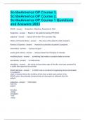 ScribeAmerica OP Course 3, ScribeAmerica OP Course 2, ScribeAmerica OP Course 1 Questions and Answers 2023