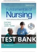 Test Bank for Fundamentals of Nursing 10th Edition  by Taylor All Chapter (1-47) |A+ ULTIMATE GUIDE | Newest Version 2023