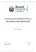 LLB Dissertation in Copyright and Fashion