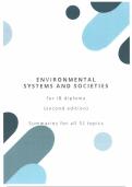 Summaries for Environmental Systems and Societies Coursebook for the IB Diploma Coursebook