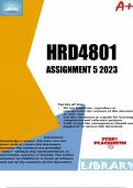 HRD4801 Assignment 5 2023 (611172) - DUE 28 August 2023