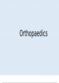 Orthopaedics (Medical School Finals Summary Notes)