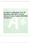 3cx Basic Certification Test | 30 Questions with 100% Correct Answers | Latest Update 2023/2024 (Graded A+)
