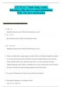 ATI TEAS 7 Math Study Guide: Questions with Answers and Explanations With The Best Satisfication