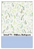 Sonnet 73 - William  Shakespeare - Full Summary
