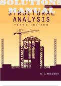 SOLUTIONS MANUAL for STRUCTURAL ANALYSIS in SI Units 10th Edition. ISBN-13 978-9354497841 (Chapters 1-17).