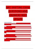 IMCI SHIFTING EXAM  QUESTIONS AND  ANSWERS 2023  UPDATE