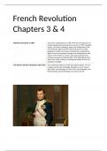 OCR A Level History: French Revolution and the rule of Napoleon (chpt 3&4)