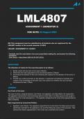 LML4807 Assignment 1 Semester 2 - Due: 22 August 2023