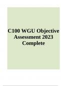 C100 WGU Objective Assessment Questions With Answers | Latest 2023/2024 | GRADED