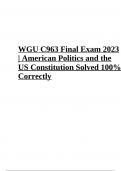 WGU C963 Final Exam Questions With Answers Latest Update 2023/2024 (GRADED)