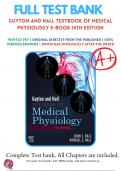 Test Bank For Guyton and Hall Textbook of Medical Physiology 14th Edition By John E. Hall; Michael E. Hall | 2022-2023 | 9780323597128 | Chapter  1-85  | Complete Questions And Answers A+