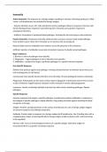 Summary -  CCEA Unit A2 1 - Physiology and Ecosystems - Immunity
