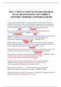 WGU C720 OA LATEST EXAM 2023-2024 REAL EXAM 200 QUESTIONS AND CORRECT ANSWERS (VERIFIED ANSWERS)|AGRADE
