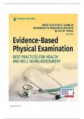 Test Bank for Evidence-Based Physical Examination Best Practices for Health & Well-Being Assessment 1st Edition: ISBN-10 0826164536 ISBN-13 978-0826164537, A+ guide.