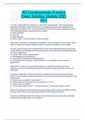ATI Fundamentals Practice Exam Solution Update 2023 |2024 (A+ GRADE)