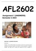 AFL2602 ASS 1 SEME 2 2023