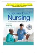Test Bank for Fundamentals of Nursing 10th Edition by Taylor Chapter 1-47 with NGN complete solutions|  Test Bank 100% Veriﬁed Answers
