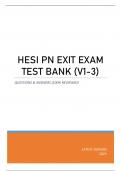 HESI PN EXIT EXAM TEST BANK (V1-3) LATEST UPDATE 2023