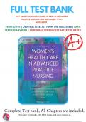 Test bank For Women's Health Care in Advanced Practice Nursing 2nd Edition by Ivy M Alexander | 2017/2018 | 9780826190017 | Chapter 1-46 | Complete Questions and Answers A+