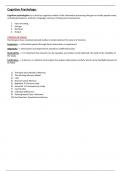 Summary -  Unit 2 - Cognitive psychology  (9PSO-01)
