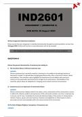 IND2601 Assignment 1 Semester 2 - Due: 29 August 2023