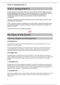 Unit 4 - Managing An Event | Whole Assignment Pack| [DISTINCTION]