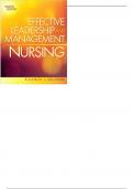 Effective Leadership and Management in Nursing 8th Edition By Sullivan - Test Bank