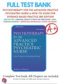 Test Bank for Psychotherapy for the Advanced Practice Psychiatric Nurse A How-To Guide for Evidence-Based Practice 3rd Edition By Kathleen Wheeler (2022-2023) 9780826193797 Chapter 1-24 Questions and Answers A+