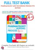 Test Bank for Pharmacology and the Nursing Process 9th Edition By Linda Lane Lilley; Shelly Rainforth Collins; Julie S. Snyder (2020-2021) 9780323529495 Chapter 1-58 Questions and Answers A+