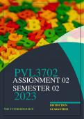 PVL3702 ASSIGNMENT 02 SEMESTER 02 2023: 790451 
