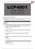 LCP4801 Assignment 1 Semester 2 - Due: 4 September 2023