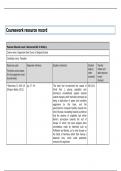 A* 37/40 - History coursework record resource sheet 