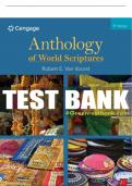 Test Bank For Anthology of World Scriptures - 9th - 2017 All Chapters - 9781305584495