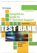 Test Bank For CompTIA A+ Guide to IT Technical Support - 10th - 2020 All Chapters - 9780357108291