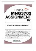 MNG3702 ASSIGNMENT02 DUE 15SEPTEMBER2023