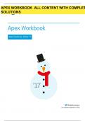 APEX WORKBOOK ALL CONTENT WITH COMPLETESOLUTIONS