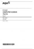 AQA A LEVEL COMPUTER SCIENCE PAPER 1 JUNE 2023 MARK SCHEME (7517/1)	